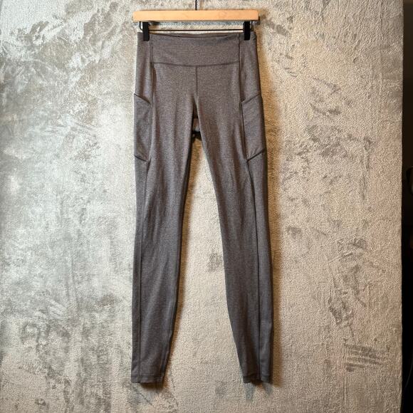 Lululemon Speed Up Tights Heathered Black Gray Size 6 Tall 31” - Picture 1 of 8